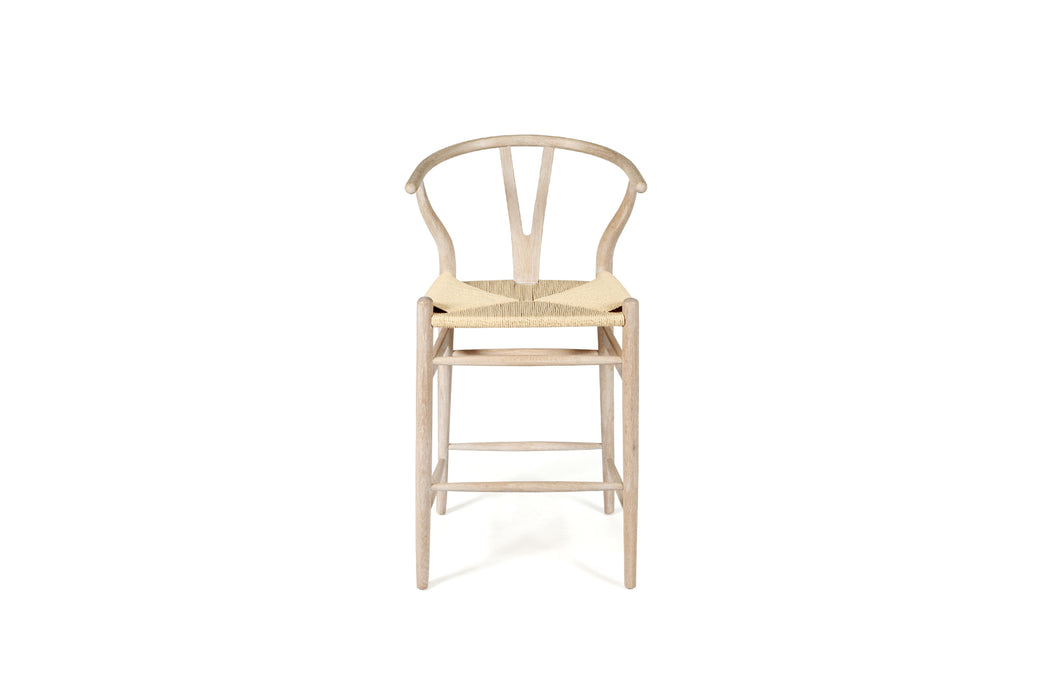 Wishbone Counter Stool - Coastal Oak Light Cord