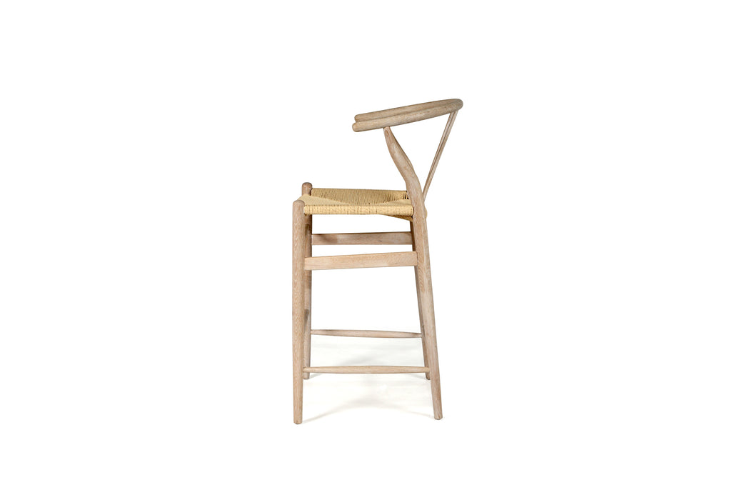 Wishbone Counter Stool - Coastal Oak Light Cord