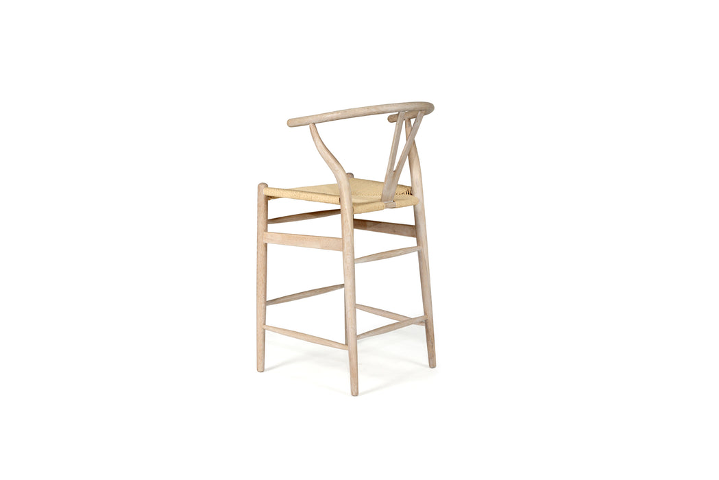 Wishbone Counter Stool - Coastal Oak Light Cord