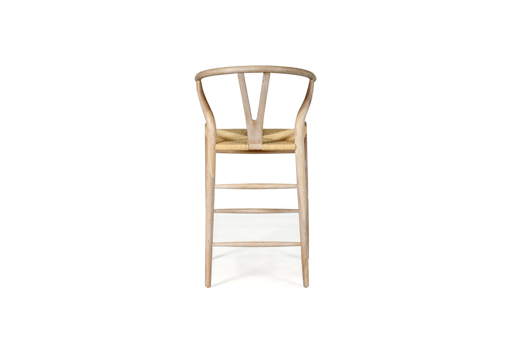 Wishbone Counter Stool - Coastal Oak Light Cord