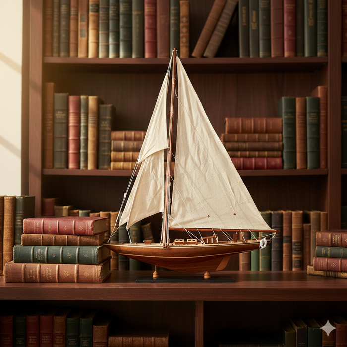 Shamrock Yacht, 50cm - Wood
