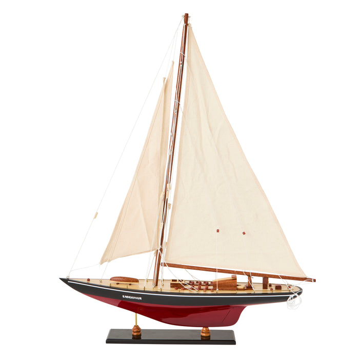 Endeavour Yacht, Black/Red - Wood