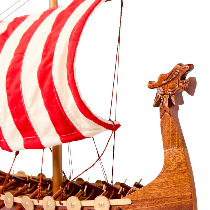 Drakkar Viking Longship, 40cm - Wood