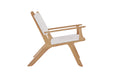 Zen Accent Arm Chair - White (Close Weave) - White Close Weave With Arms