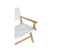Zen Accent Arm Chair - White (Close Weave) - White Close Weave With Arms