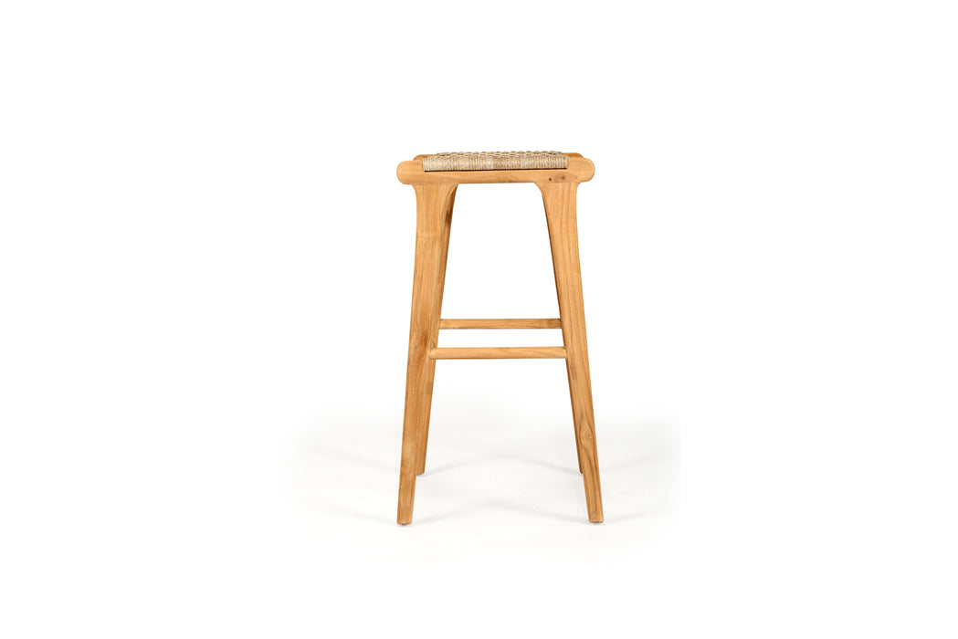 Zen Backless Bar Stool - Washed Grey - Grey 76cm Backless