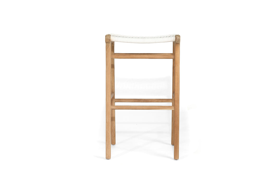 Fuji Backless Bar Stool - White