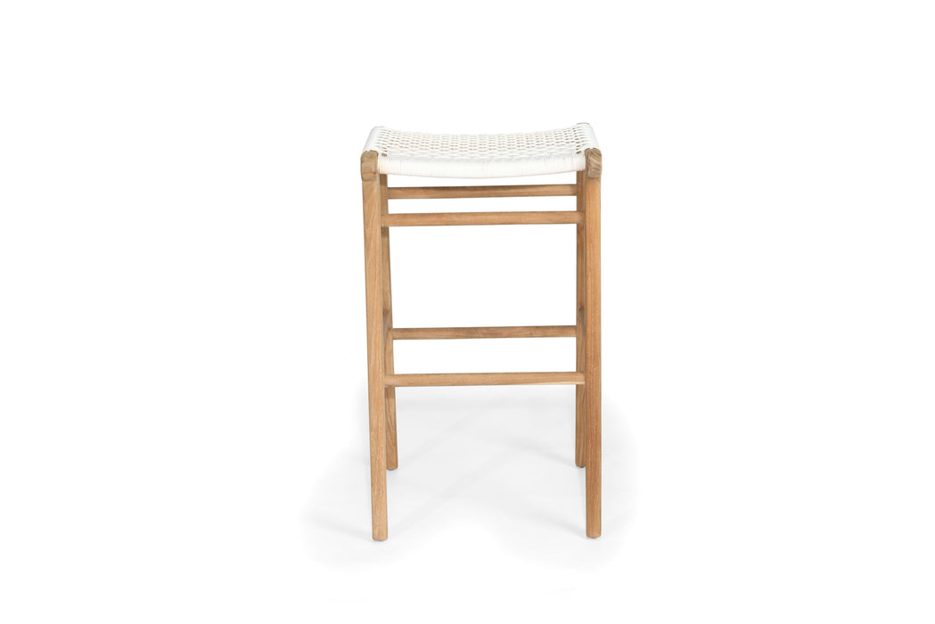 Fuji Backless Bar Stool - White