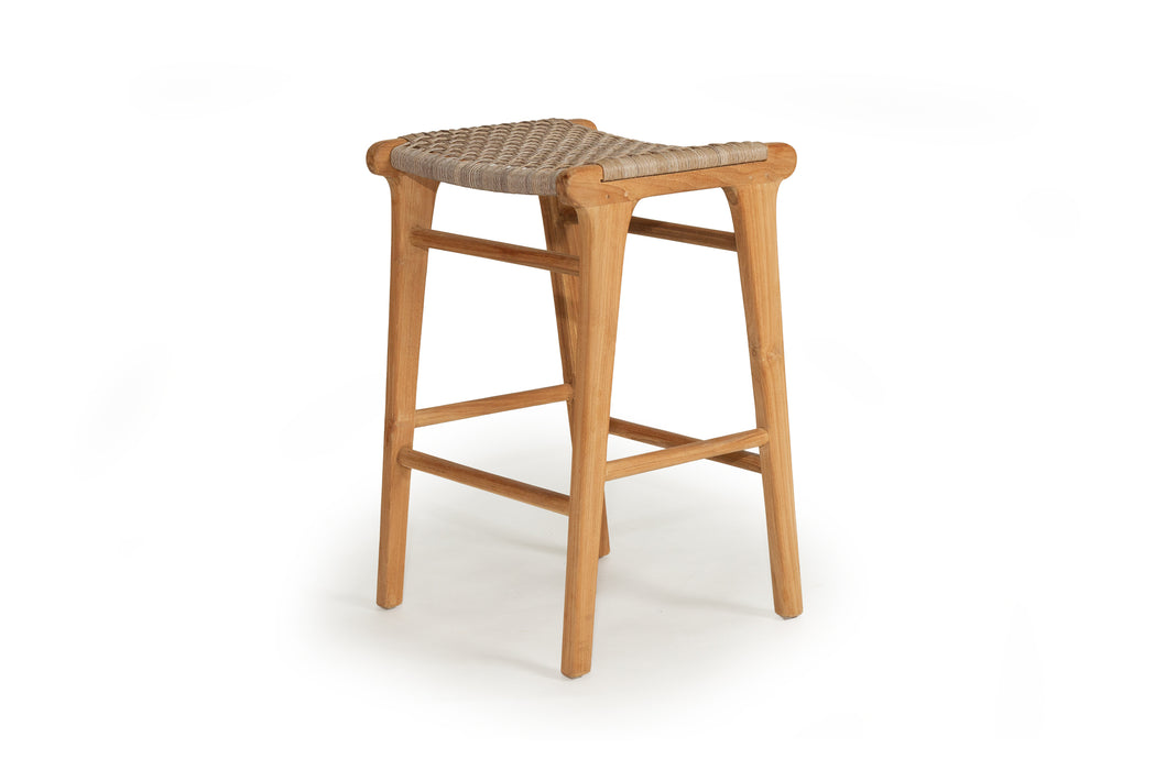 Fuji Backless Counter Stool - Washed Grey