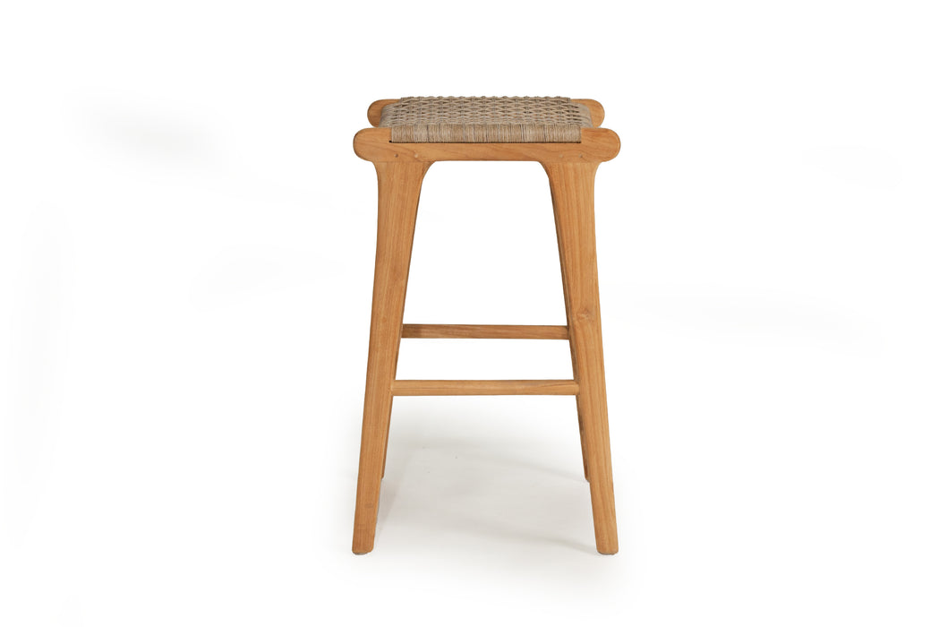 Fuji Backless Counter Stool - Washed Grey