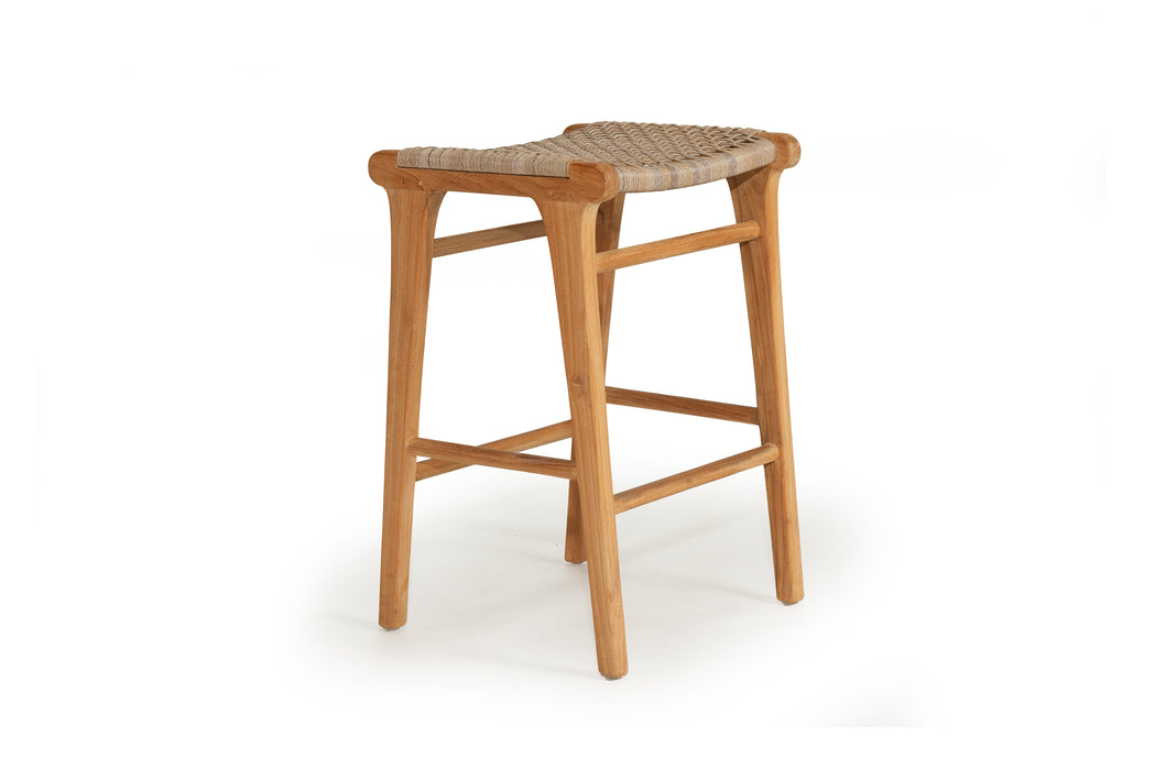 Fuji Backless Counter Stool - Washed Grey