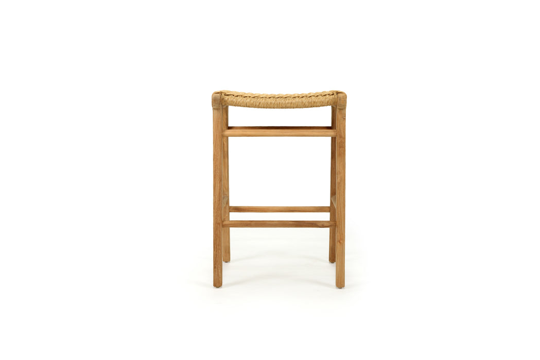 Zen Backless Counter Stool - Sand (Close Weave) - Sand 66cm Backless Close Weave