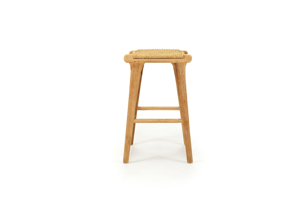 Zen Backless Counter Stool - Sand (Close Weave) - Sand 66cm Backless Close Weave