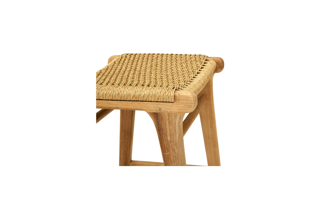 Zen Backless Counter Stool - Sand (Close Weave) - Sand 66cm Backless Close Weave