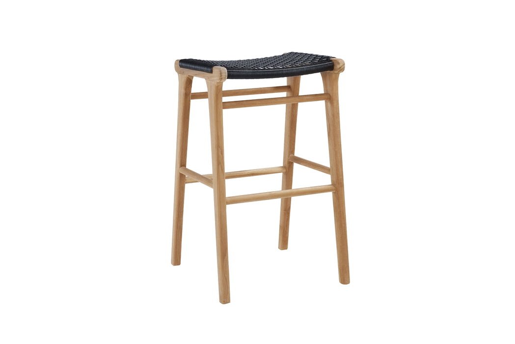 Fuji Backless Bar Stool - Black