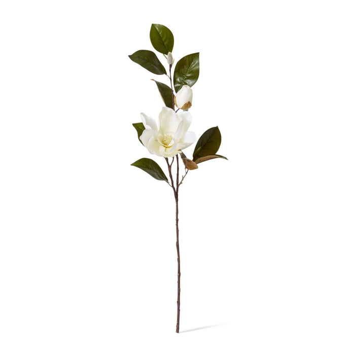 Magnolia Flower with Bud Spra Pack of 6 - White, 102cm (H)