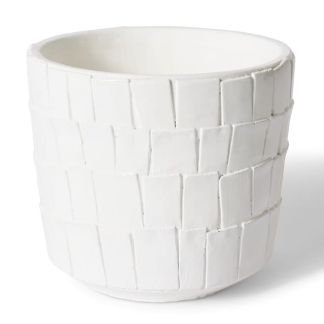 Peyton Pot - White, 16cm (H)
