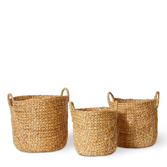 Carlita Basket Set 3 - Natural, 38cm/42cm/46cm (H)