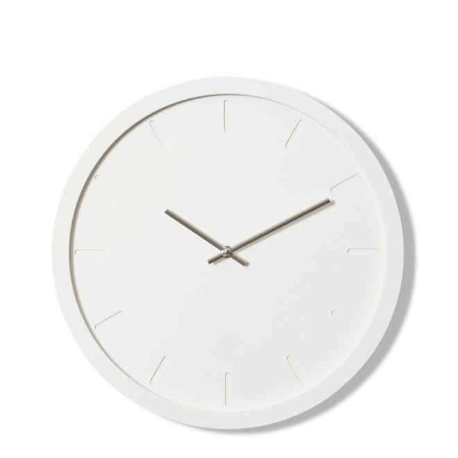 Brayden Wall Clock - White, 40cm (H)