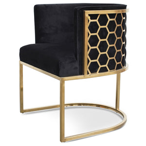 Modern Concepts Carma Lounge Chair - Brushed Gold