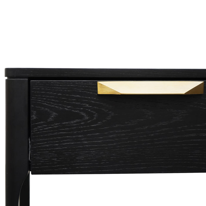 CST2809-CN Bedside Table - Black Veneer