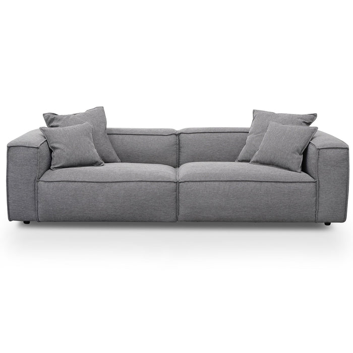 CLC2734-KSO 4 Seater Sofa with Cushion and Pillow - Graphite Grey