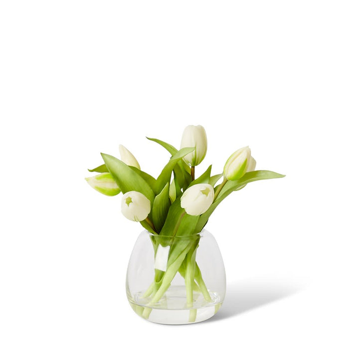 Tulip Petite White - White/Clear, 25cm (H)