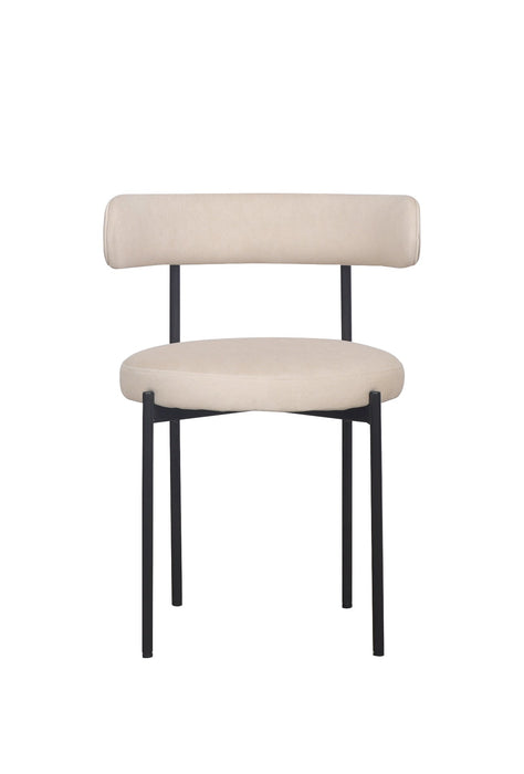 Missy Dining Chair - Beige / Black