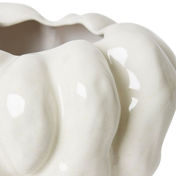 Indusa Vase - White, 31cm (H)