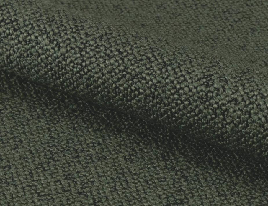 Akito Dining Chair - Natural - Hunter Green Fabric