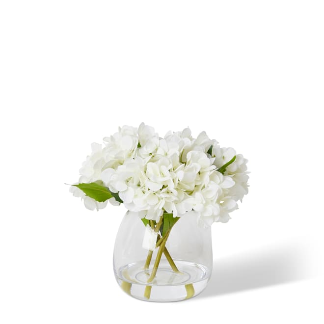 Hydrangea - Alma Vase - White, 25cm (H)