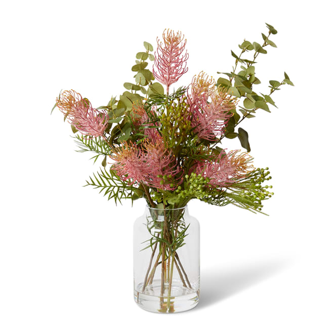 Grevillea - Tillie Vase - Pink, 60cm (H)