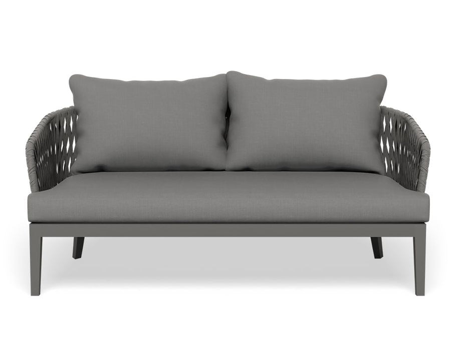 Alma Lounge Chair - Outdoor - Two Seater - Charcoal - Dark Grey Cushion