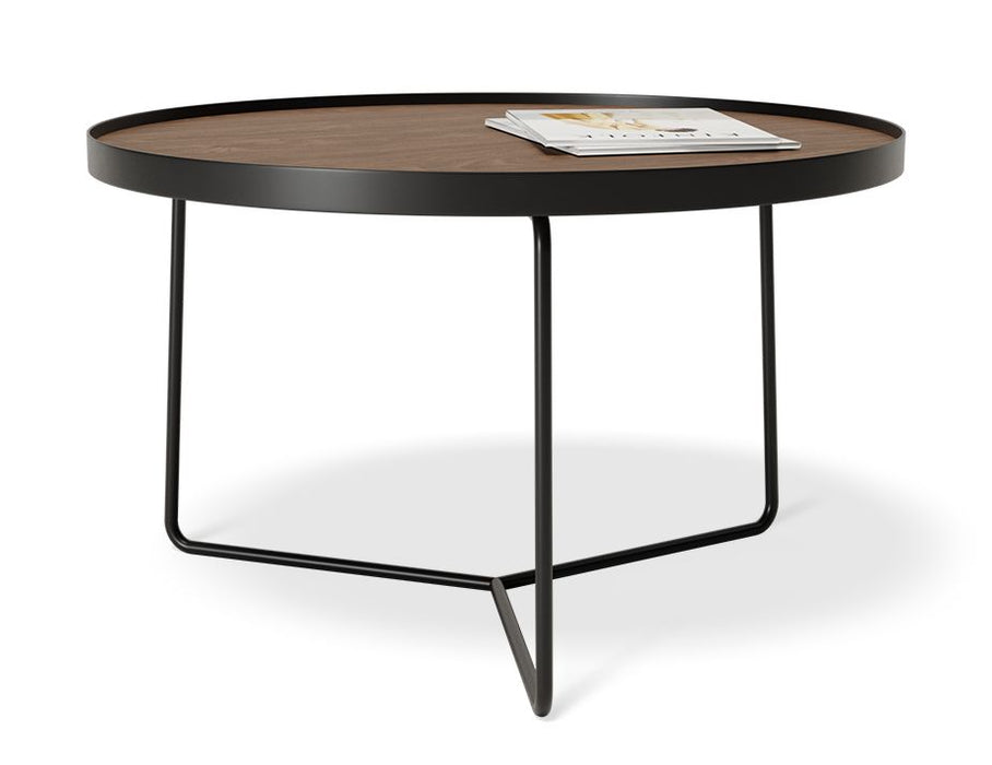 Alora Coffee Table -Black - Walnut - Medium