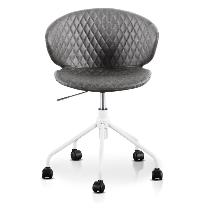 COC6194-LF Office Chair - Charcoal with White Base