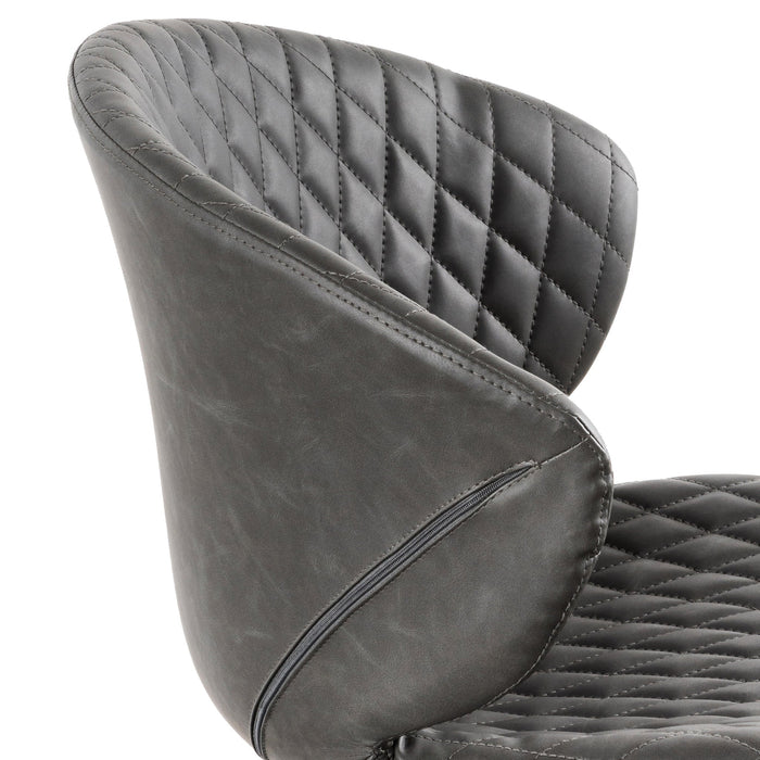 COC6194-LF Office Chair - Charcoal with White Base