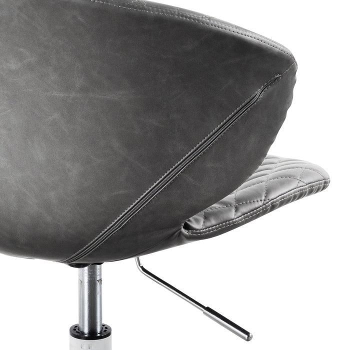 COC6194-LF Office Chair - Charcoal with White Base