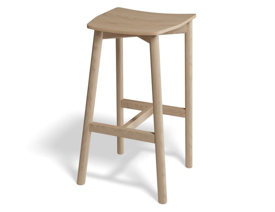 Andi Stool - Natural - Backless - 66cm Seat Height (Kitchen Bench height)