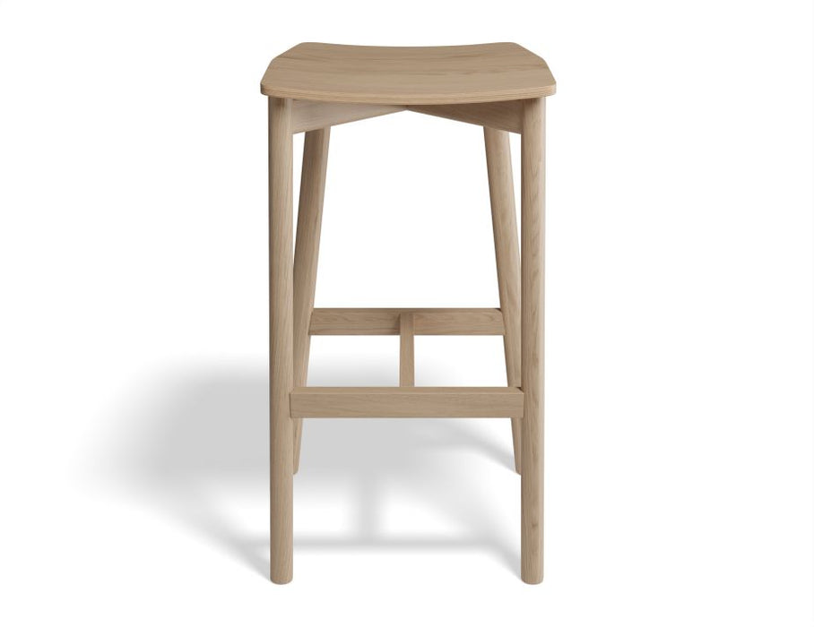 Andi Stool - Natural - Backless - 66cm Seat Height (Kitchen Bench height)