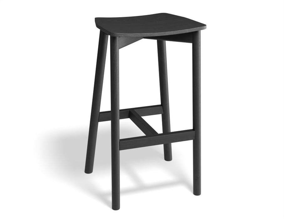 Andi Stool - Black - Backless - 66cm Seat Height (Kitchen Bench height)