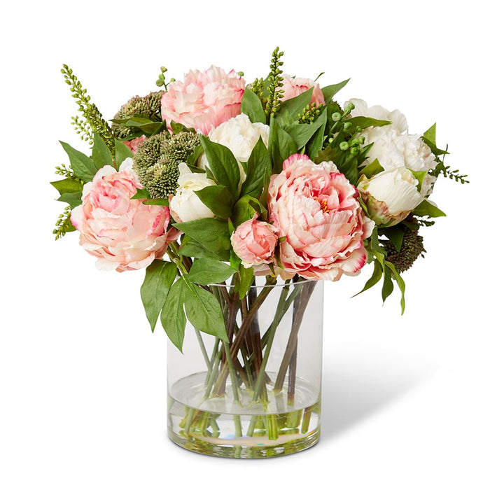 Chloe Peony Mix Large-Vase - Pink/Green, 44cm (H)