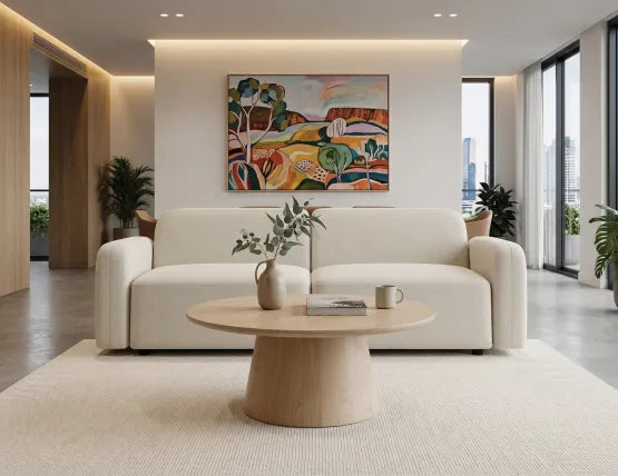 Circa Coffee Table - Round - Natural Ash - 85cm