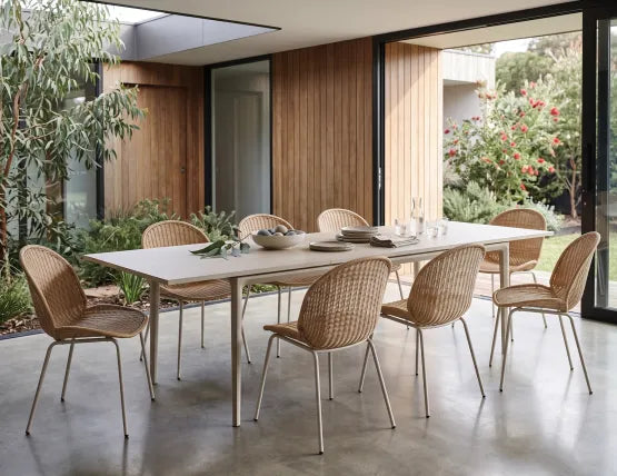 Arken Table - Outdoor - Extendable - Latte - Dune Ceramic Top, 320cm W