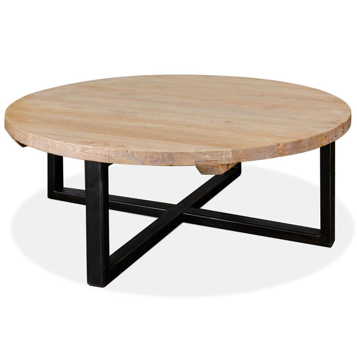 Calibre Furniture Arthur Reclaimed 100cm Round Coffee Table