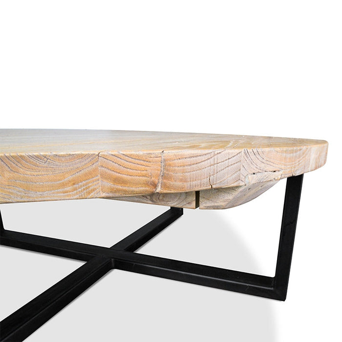 Calibre Furniture Arthur Reclaimed 100cm Round Coffee Table