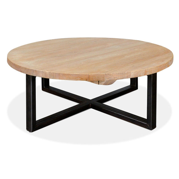 Calibre Furniture Arthur Reclaimed 100cm Round Coffee Table