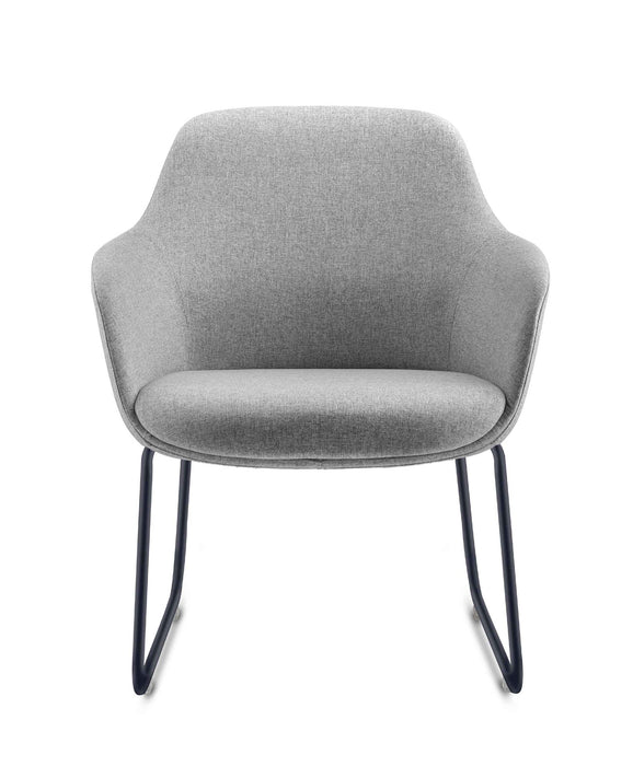 Aspen Sled Tub Chair - Light Grey