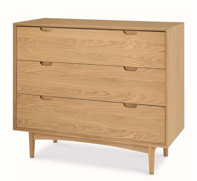 Calibre Furniture Asta 3 Drawer Chest Scandinavian Design