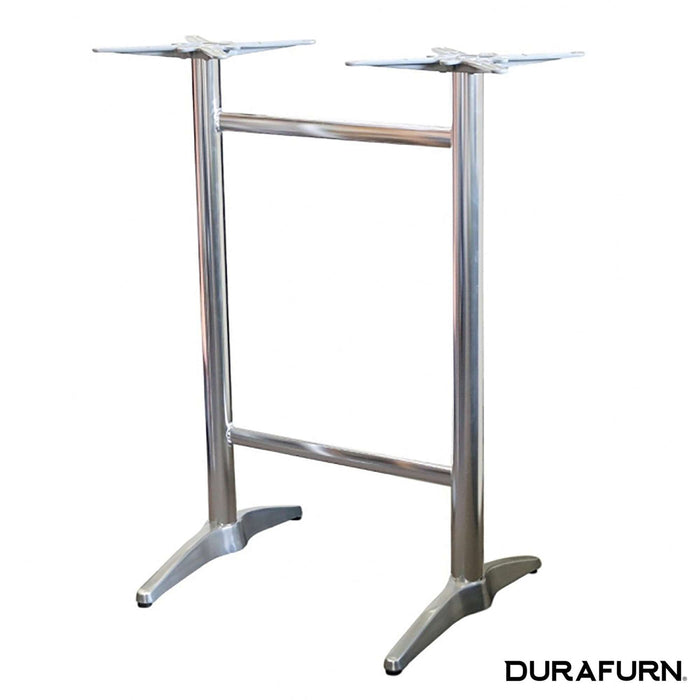 Durafurn Astoria Aluminium Twin BAR Table Base - For 1200x800 tops