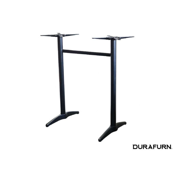Durafurn Astoria Black BAR Twin Table Base - For 1200x800 tops